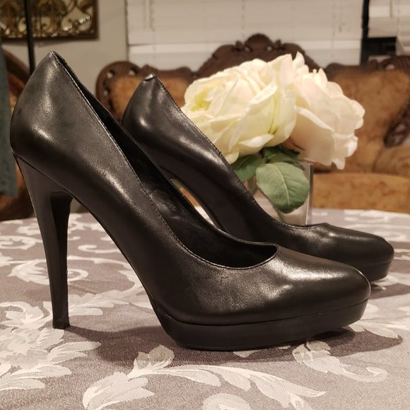Aldo Shoes - Aldo Black Genuine Leather High Heels.  Size 39